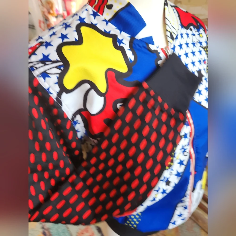 ADIDAS x RITA ORA 2014 HTF Rare Cosmic Cartoon POW Trefoil Track Jacket Med EUC - Picture 9 of 16